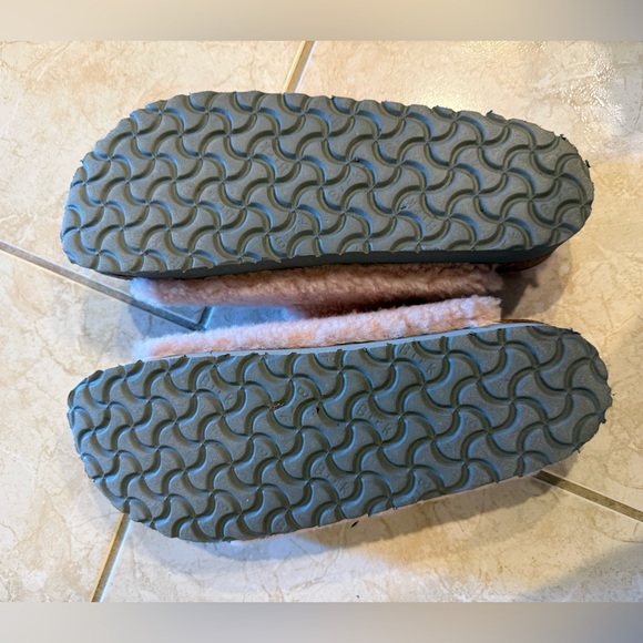 Birkenstock Papillio Arizona Big Buckle platform teddy pink size 42/L11 - Picture 8 of 10